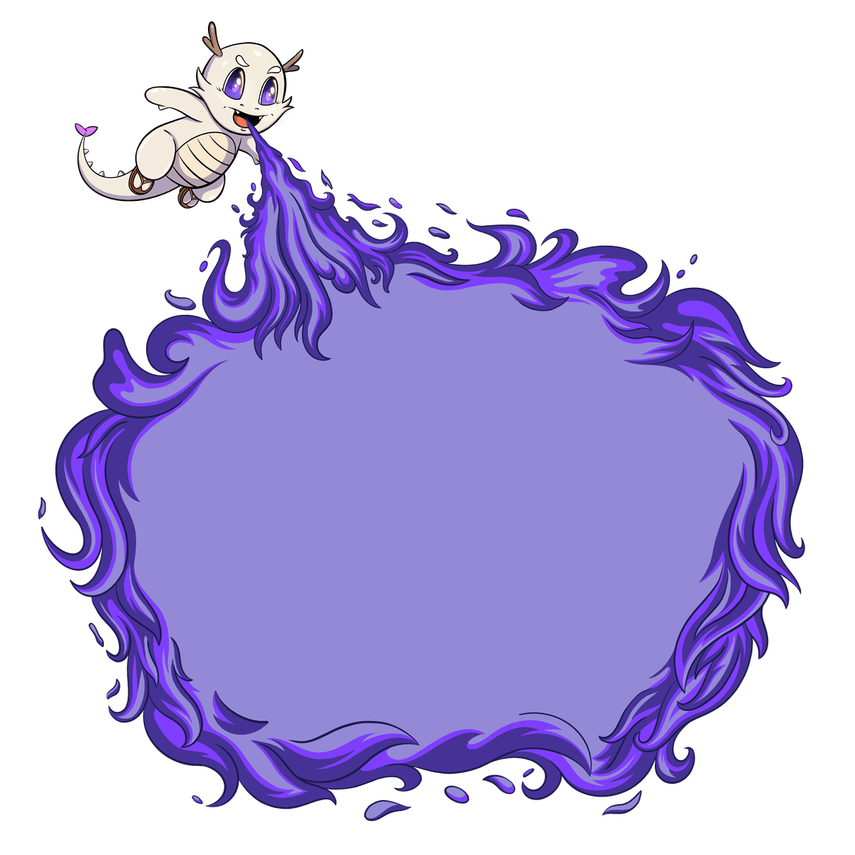 Dragon spitting fire